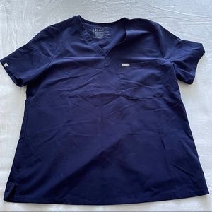 Figs Navy Catarina One-Pocket Scrub Top - XL